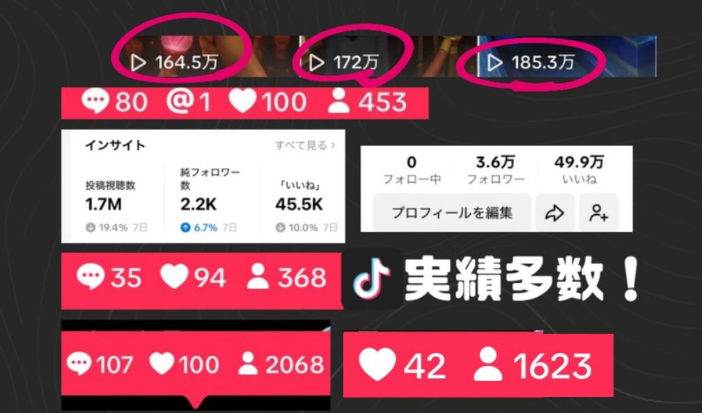 本気のTikTokアカウント運用1ヶ月行います 【安心の24時間対応可能】バズるTikTok運用！ イメージ2