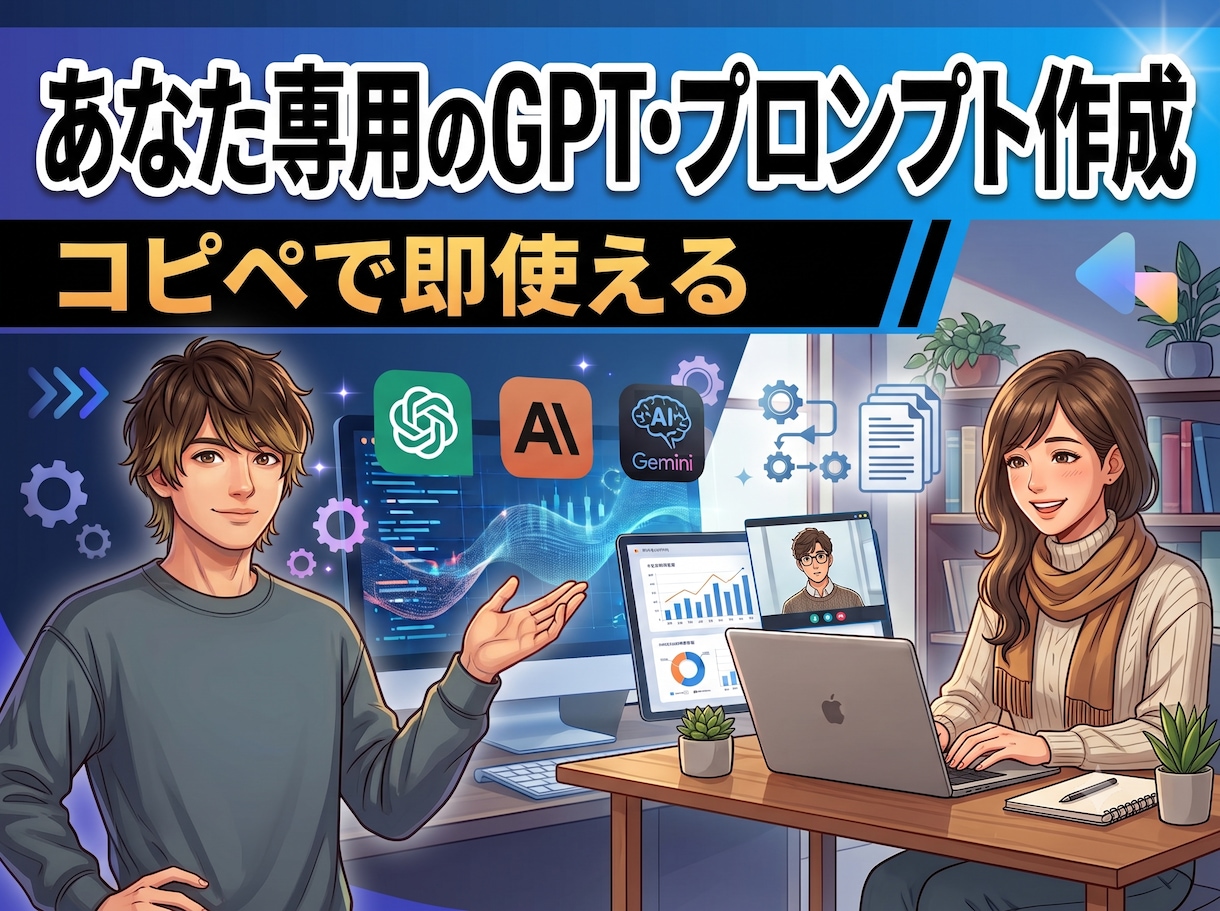 業務が楽になる専用GPT・プロンプトなど作成します コピペで即使える、あなたの業務専用GPT・プロンプトを作成 イメージ1