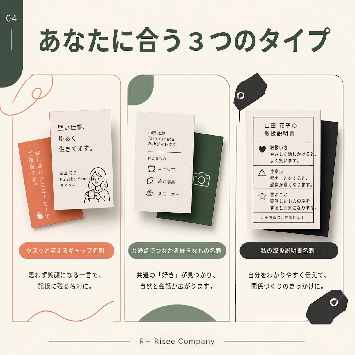 会話が生まれるセカンド名刺をデザインします 名前だけじゃ、もったいない。営業・商談のアイスブレイクに イメージ4
