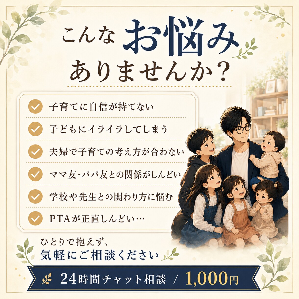 子どもに関するあれこれ相談のります 子ども5人の父&PTA会長&金融マンです イメージ3