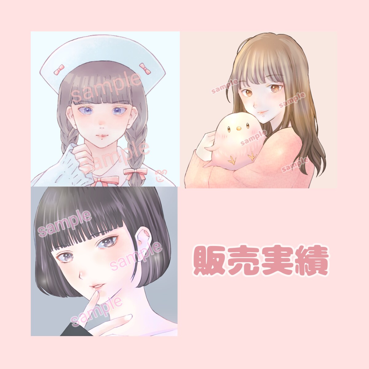 商用利用◎かわいい✕カッコいいイラストお描きします おしゃれでスタイリッシュなアイコン☆X,インスタ イメージ10