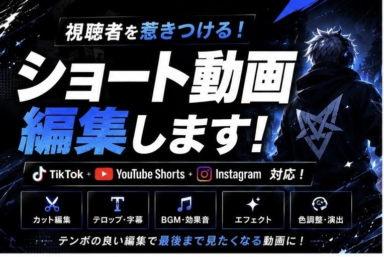 CapCutでショート動画を編集いたします！ます CapCutを使用したショート動画編集サービスです。 イメージ1