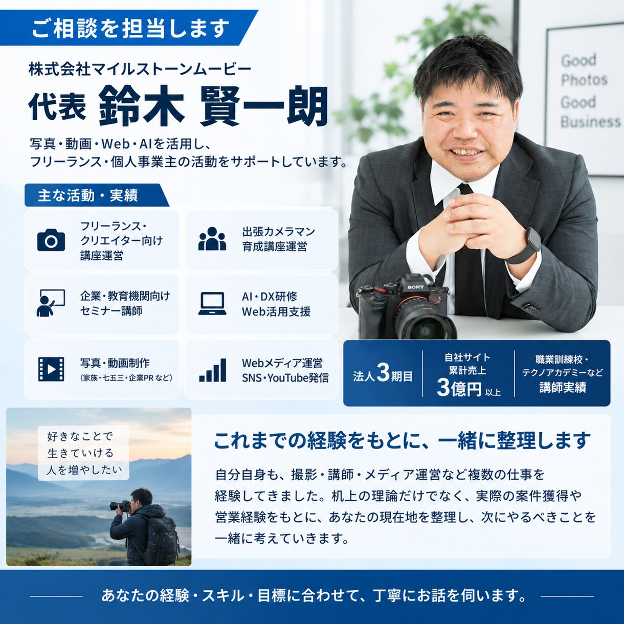 フリーランスの案件獲得・営業のお悩みを整理します 仕事が取れない原因を一緒に整理し、次にやることを明確にします イメージ8