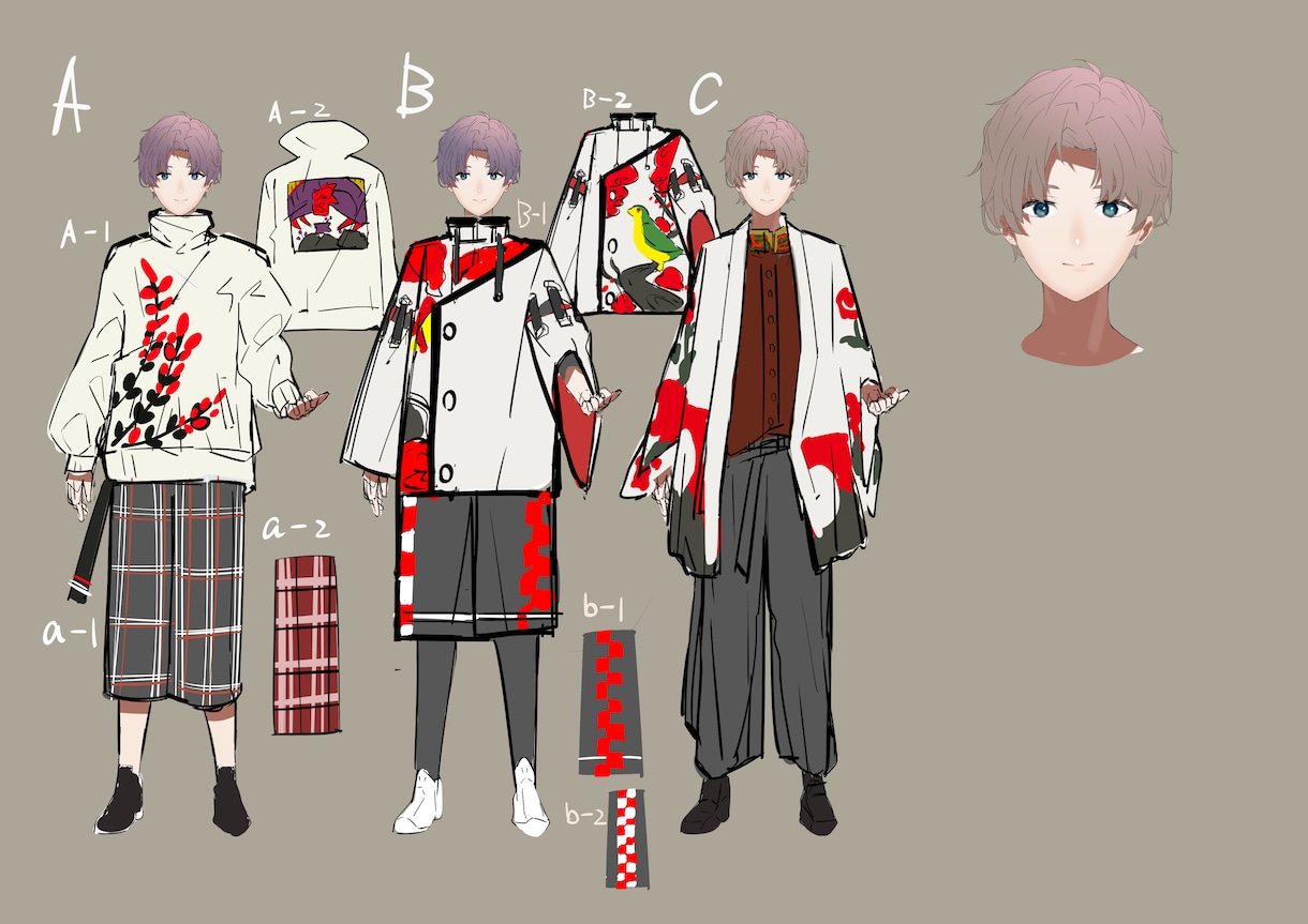 キャラクターデザイン・Live2D用立ち絵承ります オリジナルキャラクターが欲しい方ぜひ イメージ5