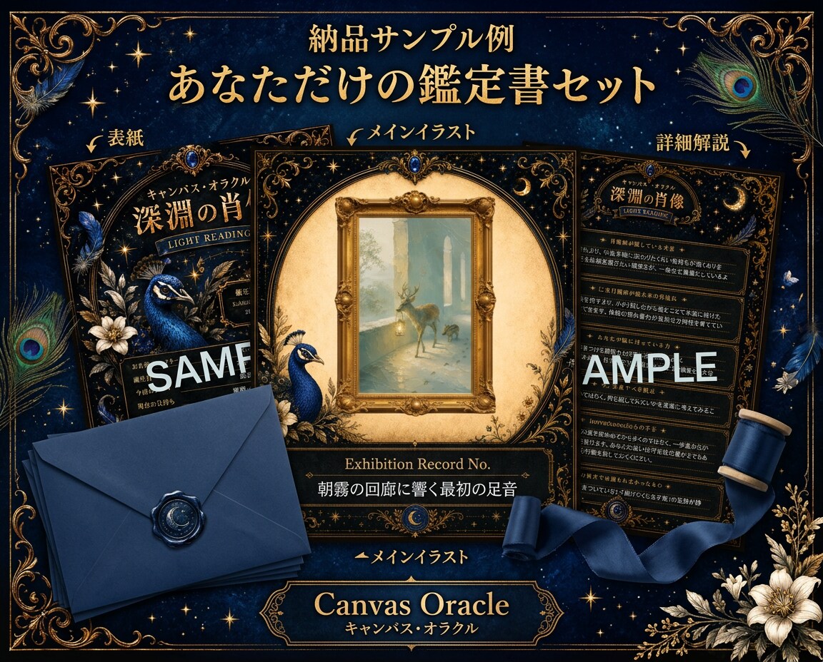 あなた自身を肖像画として読み解きます あなたの心の奥にある本音が 一枚の肖像画になる解説型オラクル イメージ5