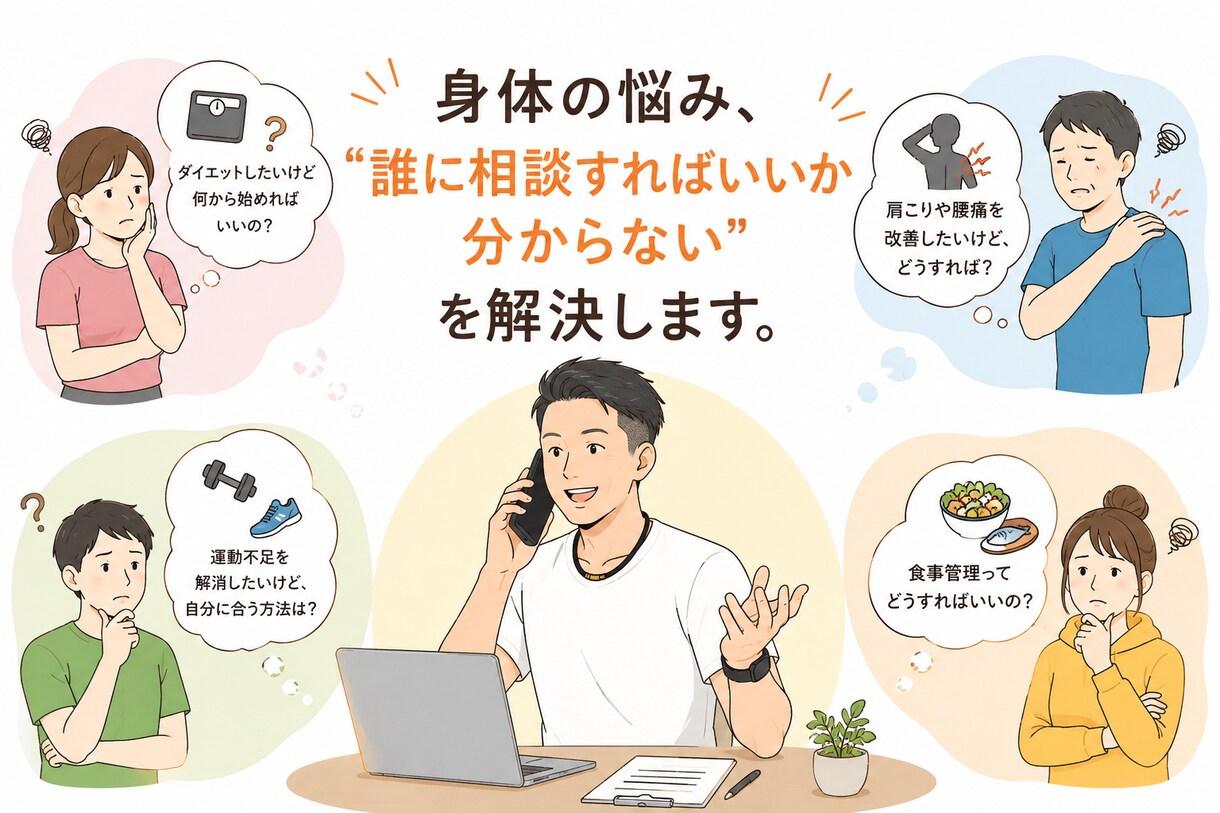 現役フィットネス店長が、体型・運動の悩み聞きます 現役トレーナー！14年間の現場経験を、あなたの健康サポートに イメージ2