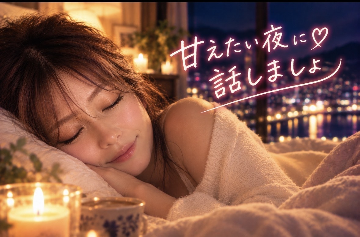 甘えたい夜、そっと添い寝のように包みます 甘えたい夜。力を抜いて♡ 添い寝みたいに優しく包みます♡ イメージ1