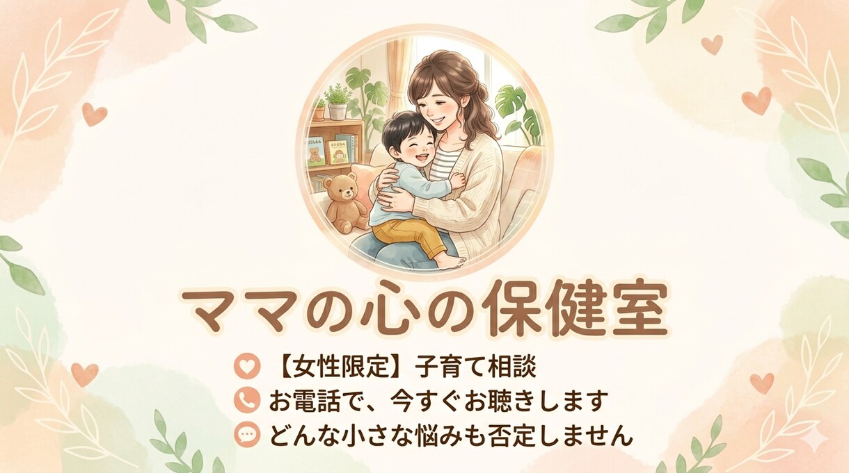 子育てのお悩みをお聞きします ＊今すぐ電話相談できます＊幼稚園教諭・保育士が対応 イメージ1