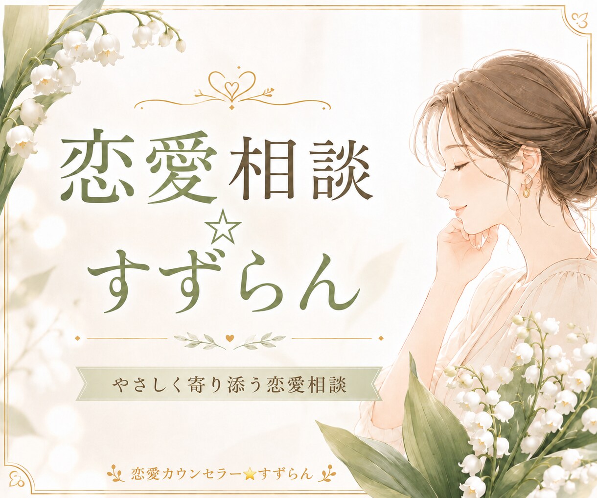 誰にも言えない恋のお悩みを優しくお聞きします 恋愛相談10年。否定せず、心と状況を一緒に整理します イメージ4