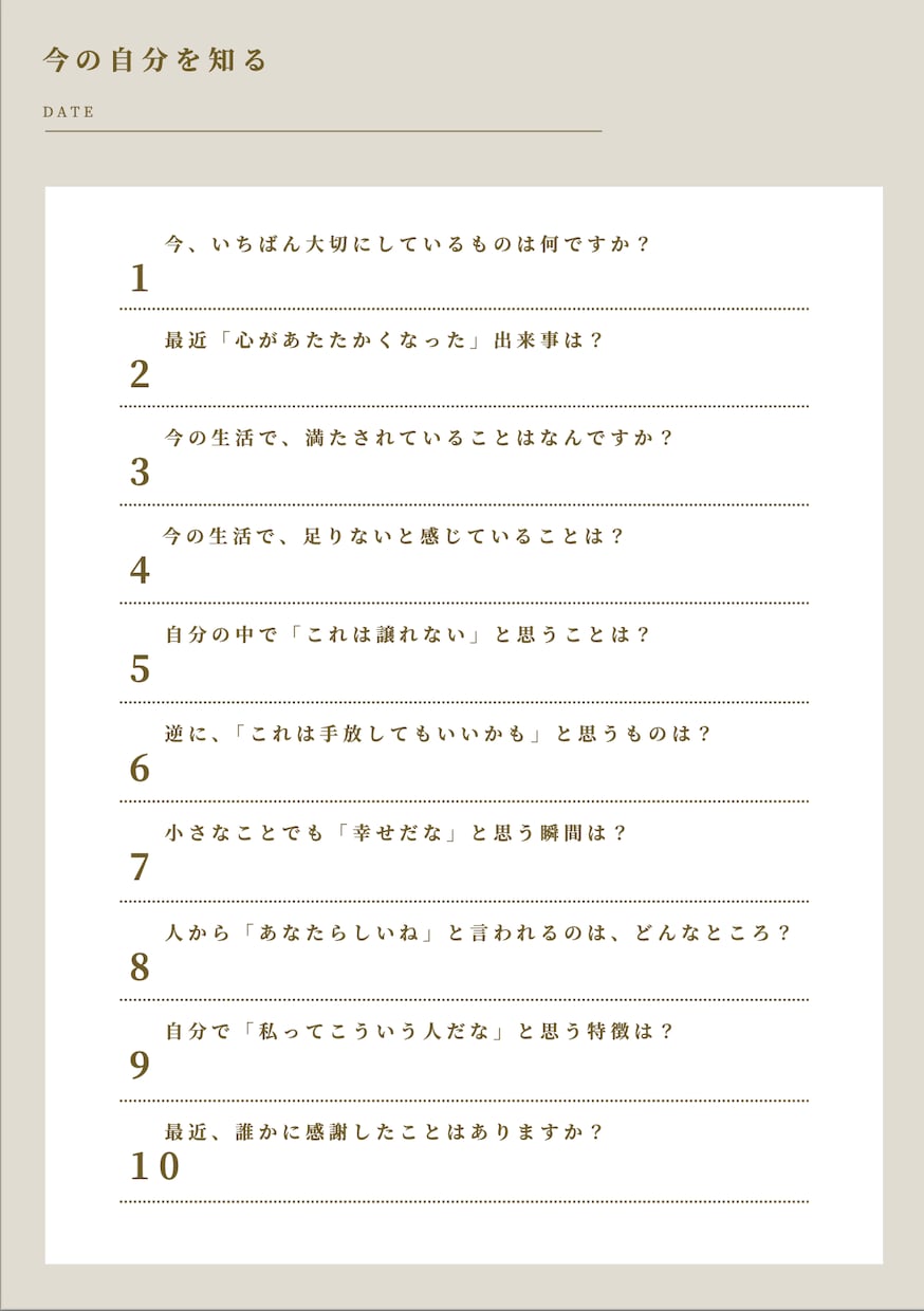 自分軸で生きる＊あなたらしい未来を育てます 自己実現へ向けた一問一答ワーク イメージ2