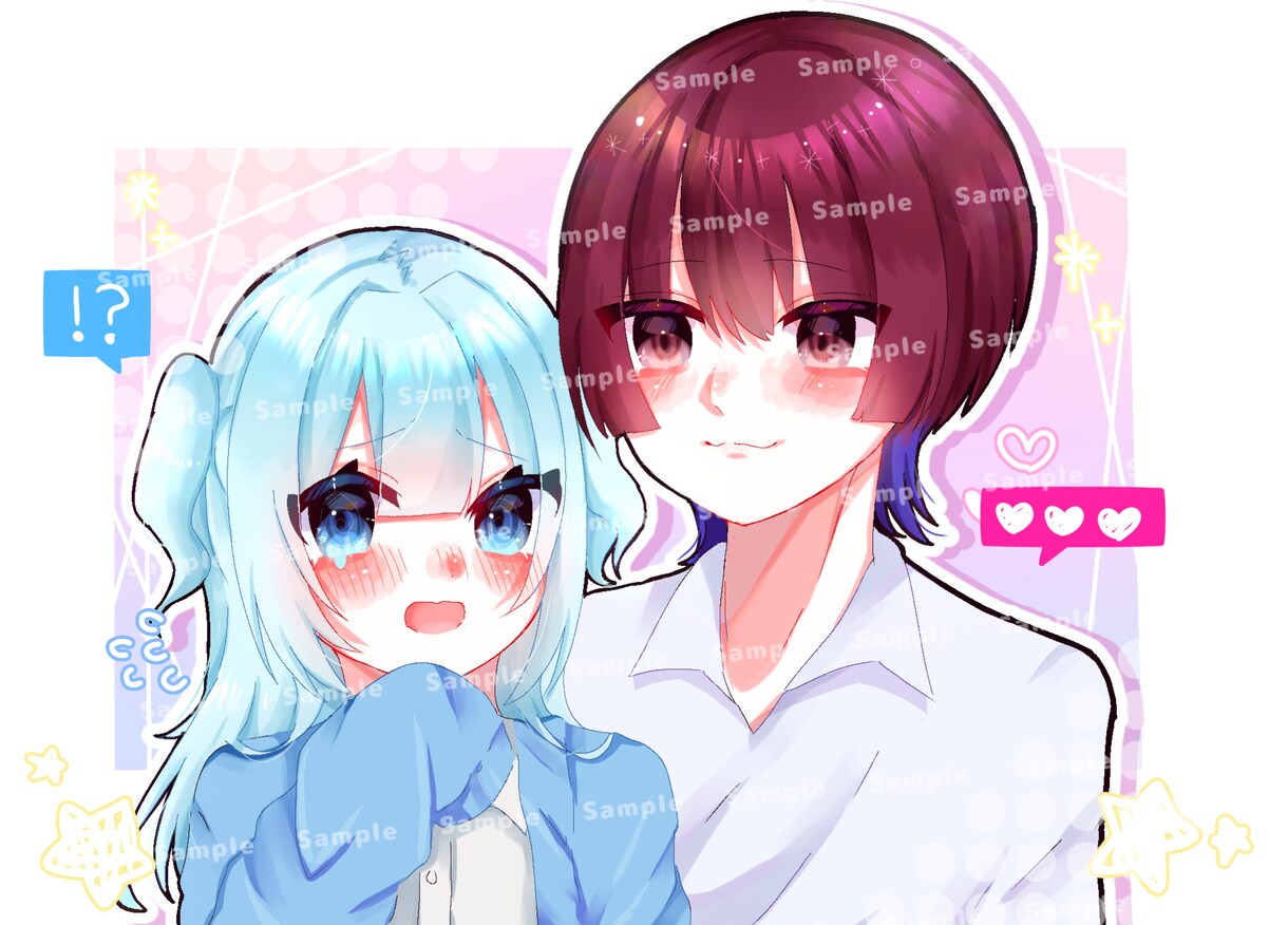 アイコン.ペア画.立ち絵描きます あなたのためにかわいいをお届け致します。 イメージ3