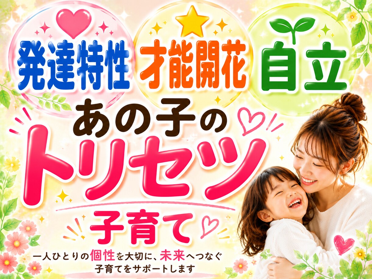 家庭教師・シングルマザーが子育て心理相談受けます 不妊産後|病気|発達特性才能|不登校PTA|反抗期|進学自立 イメージ1