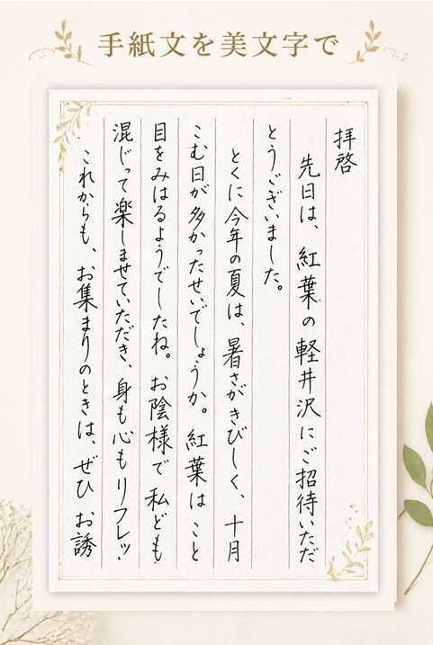 手紙ハガキ/願書/履歴書の代筆・文章作成いたします ✍️「願書」お任せください◆お手紙も美しい手書きで代筆します イメージ7