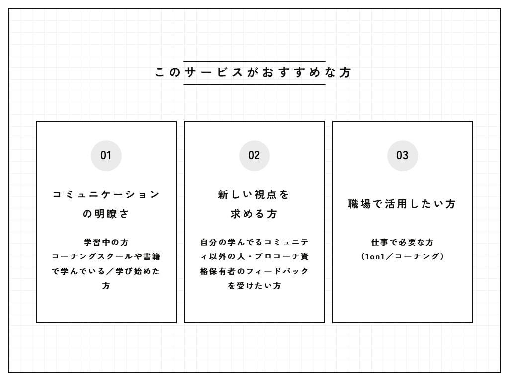 コーチング学習者向け　練習相手になります 国際コーチング連盟ICF認定スクールの資格保持者がアドバイス イメージ3