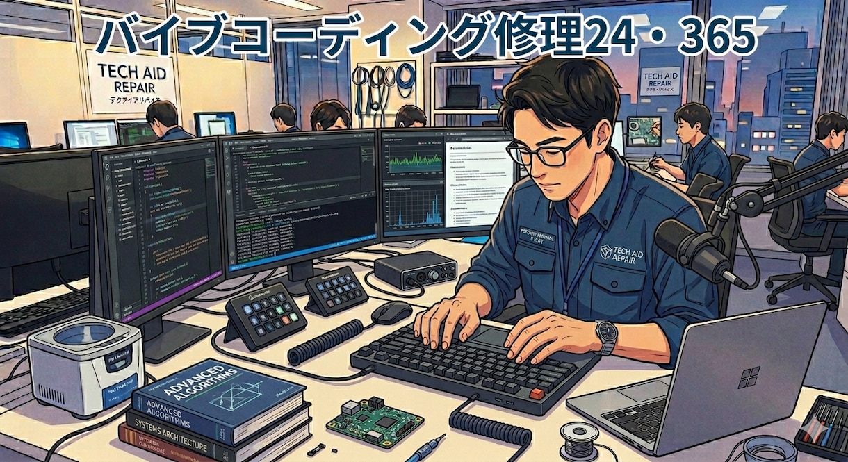 バイブコーディングで動かないアプリ修理します バイブコーディング修理24・365 イメージ1