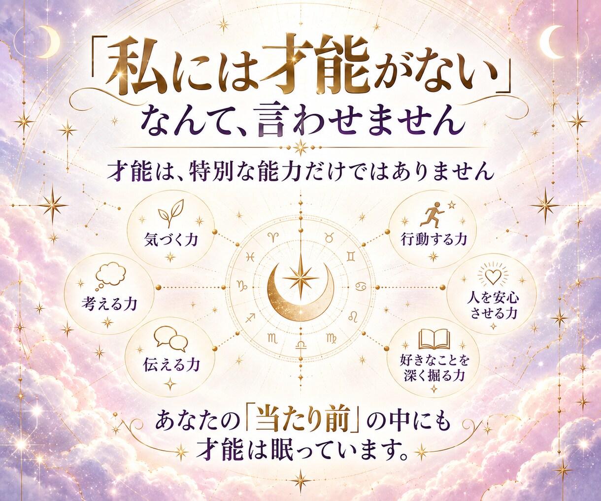 あなたの才能100個をホロスコープで見つけます 自分では気づけない強み・資質を星から100個言語化します イメージ3