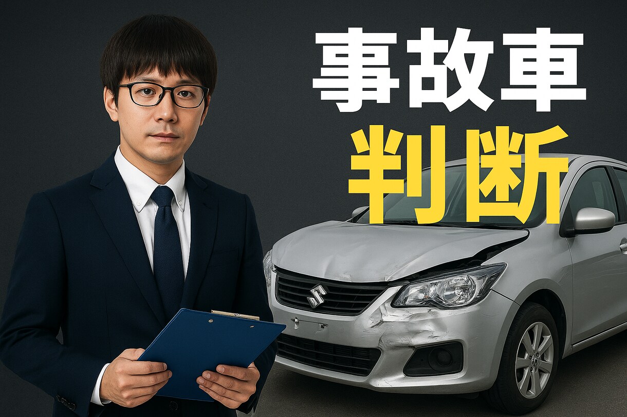 事故車の判断お手伝い致します 購入しようとした車が実は…事故車！？そんな不安を解消します イメージ1