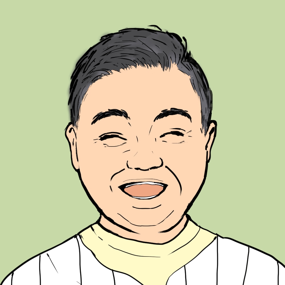 写真からシンプルな似顔絵SNSアイコンを制作します 顔写真より親しみやすく、イラストより自然に。 イメージ1