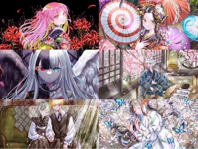 アナログ風な絵柄でご希望のイラスト全般お描きします 年賀絵、アイコン、MV絵、サムネ、キービジュアル、キャラデザ イメージ7