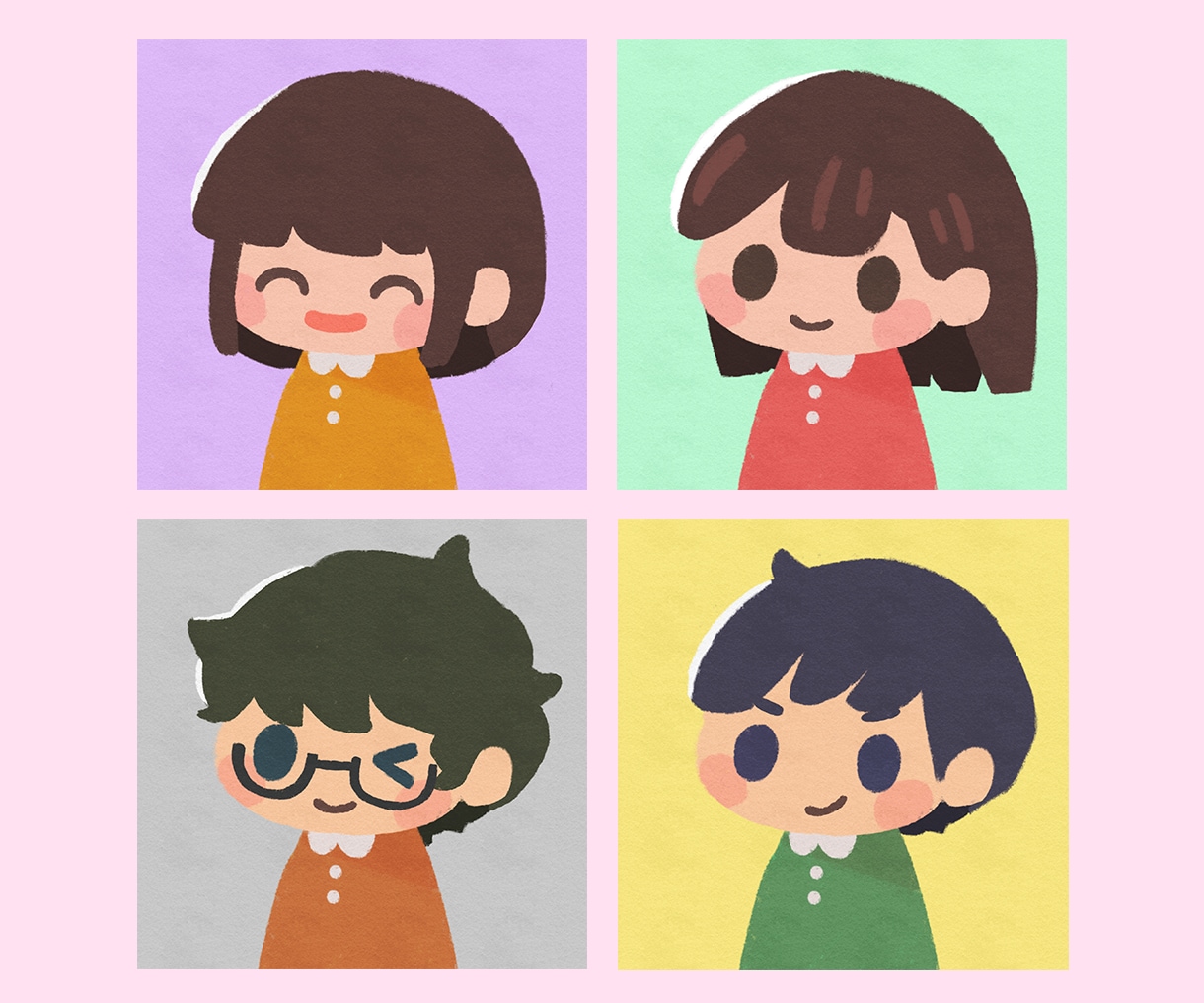 SNSで印象アップ！やさしい絵本風アイコン描きます はじめてでも安心！やさしく親しみやすいアイコン作ります！ イメージ3