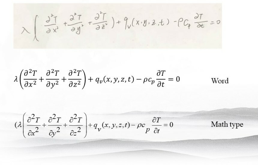 手書きの数式word/mathtypeに入力します お客様の手書きの数式をword/mathtype入力します イメージ1
