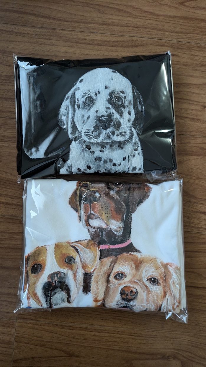 オリジナルTシャツを作ります ペットの似顔絵や個性的なデザインをファッションとして イメージ1