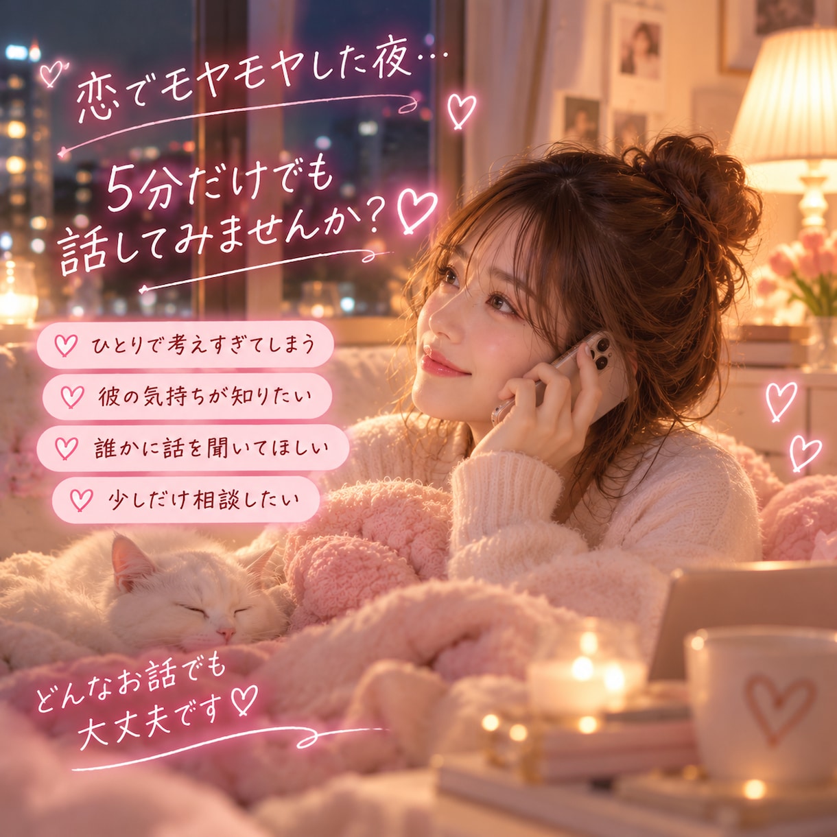 追いかける恋に疲れたあなたの恋愛相談聞きます 愛される恋愛がしたいあなたへ♡どんな小さなモヤモヤも聞きます イメージ3
