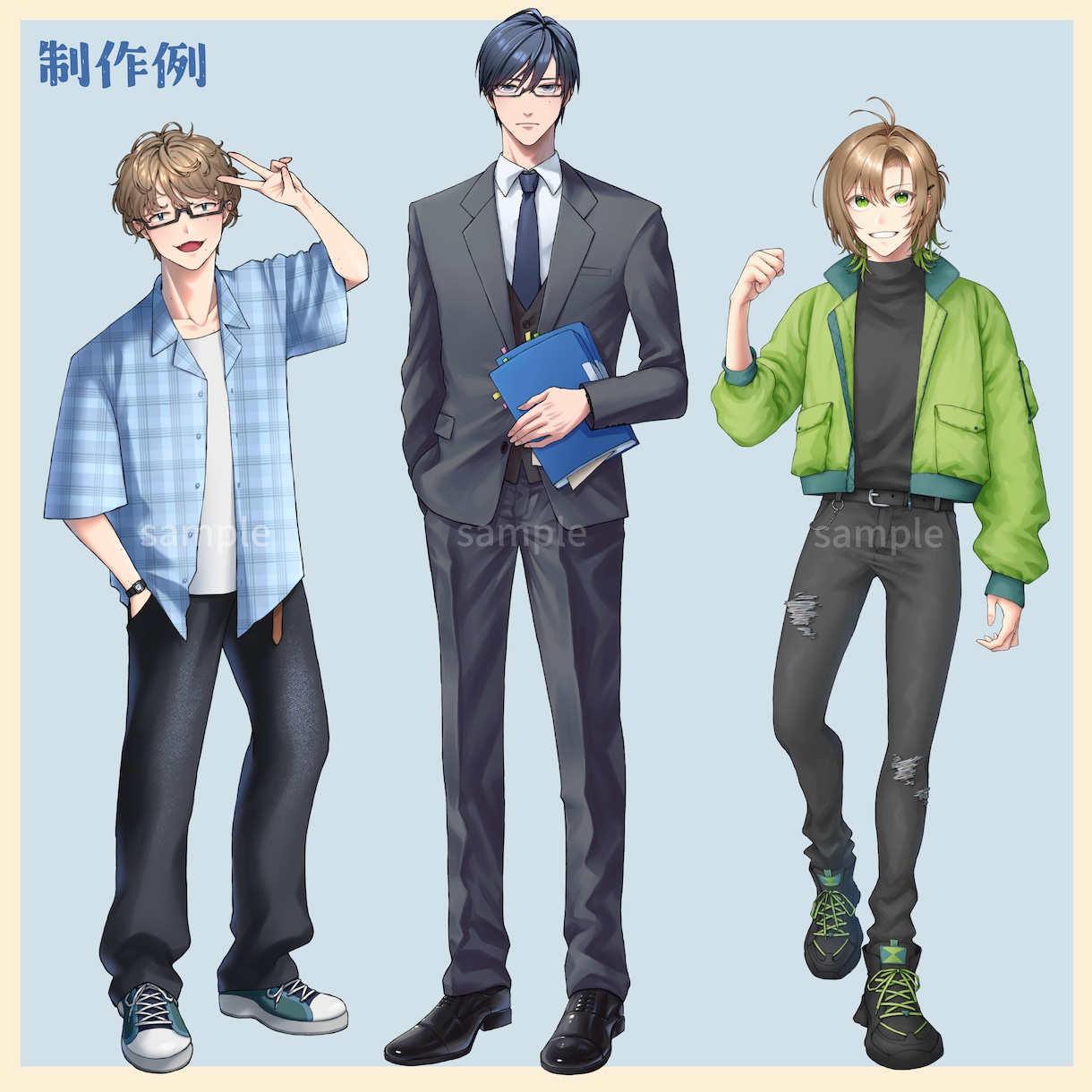 オリジナルキャラクターイラスト・立ち絵描きます 商用・二次利用OK！ SNS・動画配信・TRPG・ゲームなど イメージ6