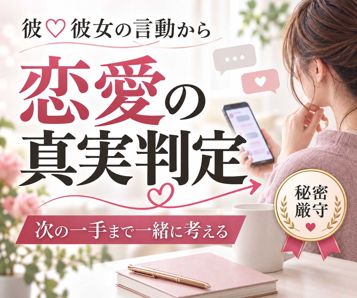 彼♡彼女の言動から恋愛の真実を洞察的に判定できます 好かれてる。そうでもない。どっち？ 究極の洞察的恋愛判定 イメージ1