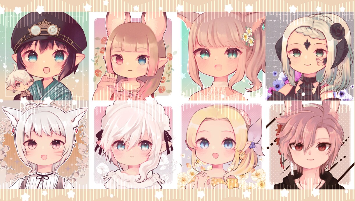 アイコンなどのイラスト描きます かわいい女の子のイラストが得意です！ イメージ1