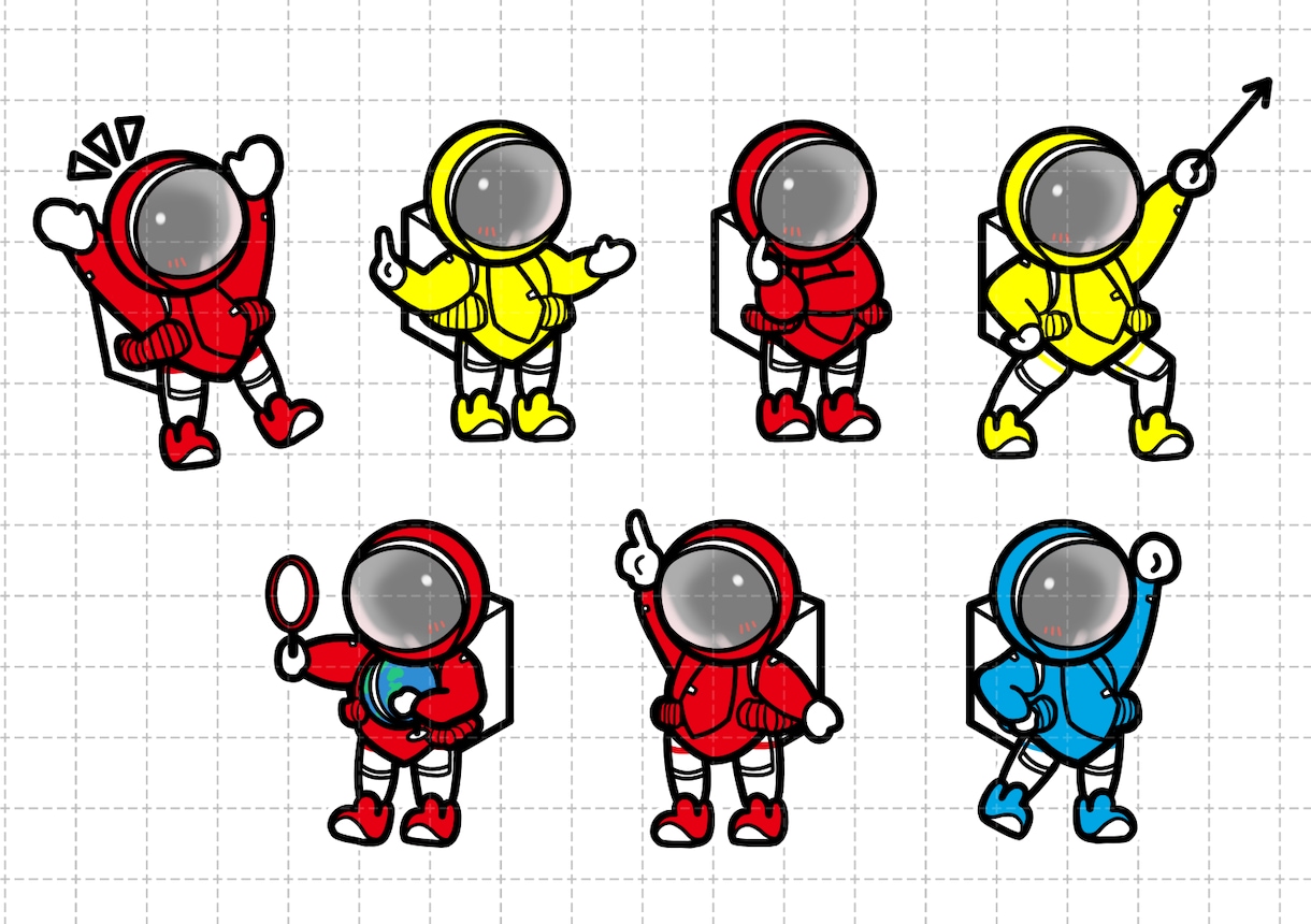動物・キャラ・似顔絵の可愛いスタンプお描きします 4個〜制作!Twitch, YouTubeなどなどもOK!! イメージ5
