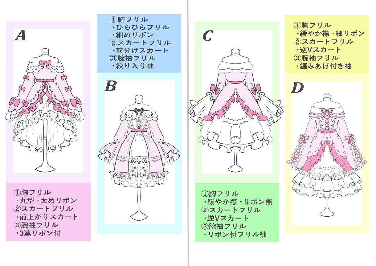 1からつくるVTuberデザイン、イラスト承ります じっくりオリジナルのキャラクターデザインについて考えたい人へ イメージ3