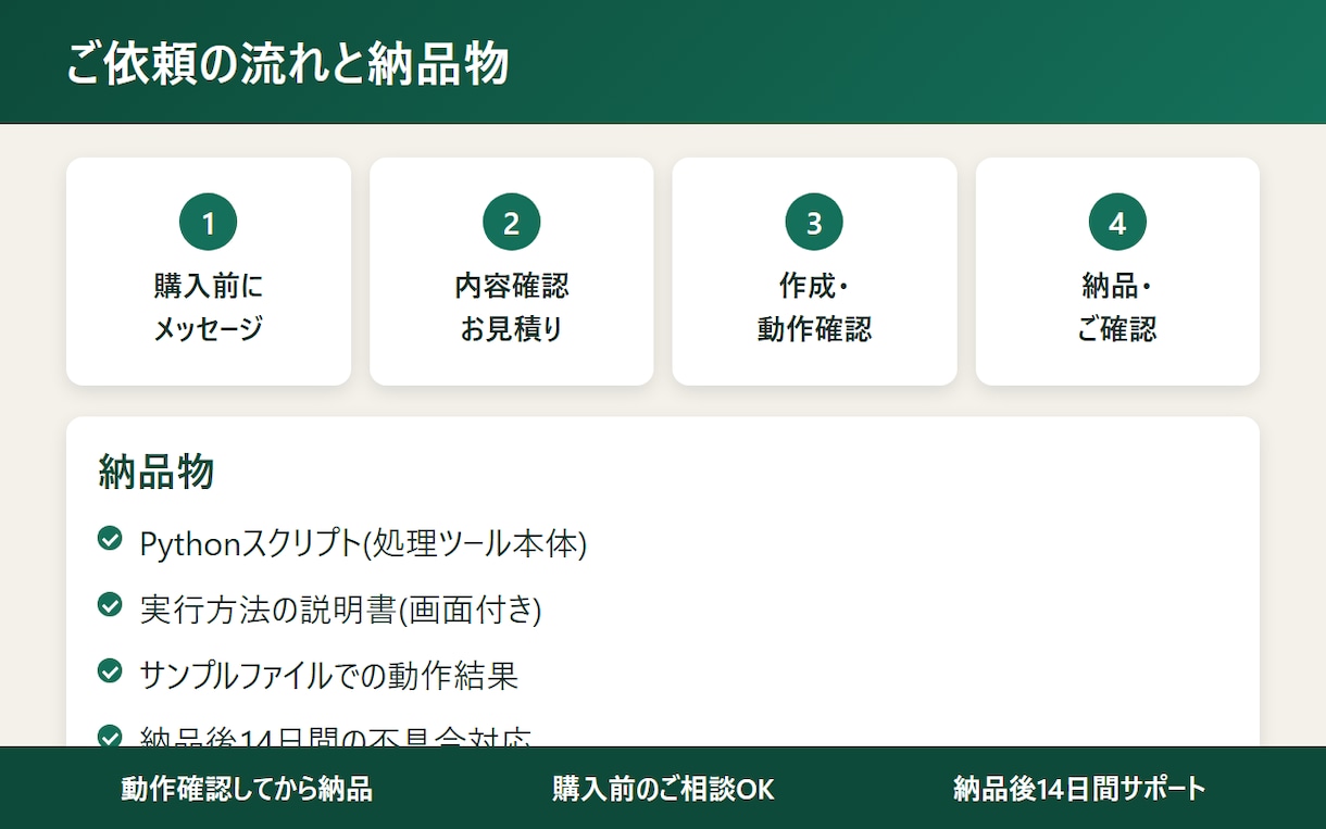 Pythonでファイル一括処理を自動化します Excel・CSV・画像の変換や整理をまとめて処理 イメージ3