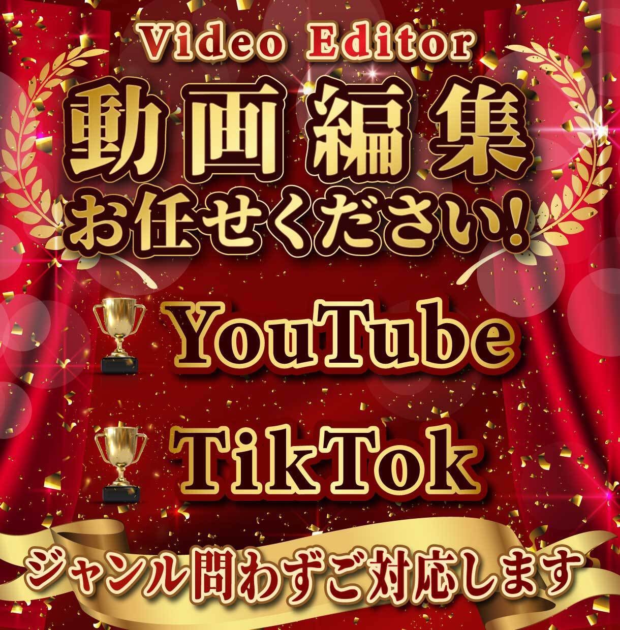YouTube・TikTok編集承ります ショート動画は最短即日納品可能！ イメージ1