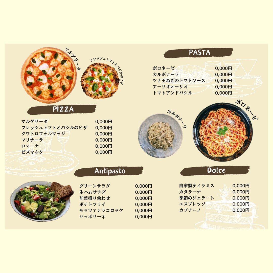 飲食店のメニュー作ります 元飲食店員があなたの自慢の料理の魅力を最大限引き出します！ イメージ3