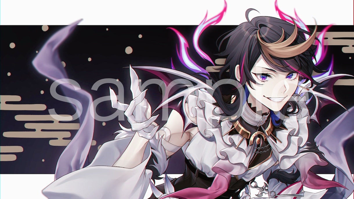歌ってみたの動画イラスト･サムネ制作致します 歌ってみたに使用出来るイラストを制作致します。 イメージ2