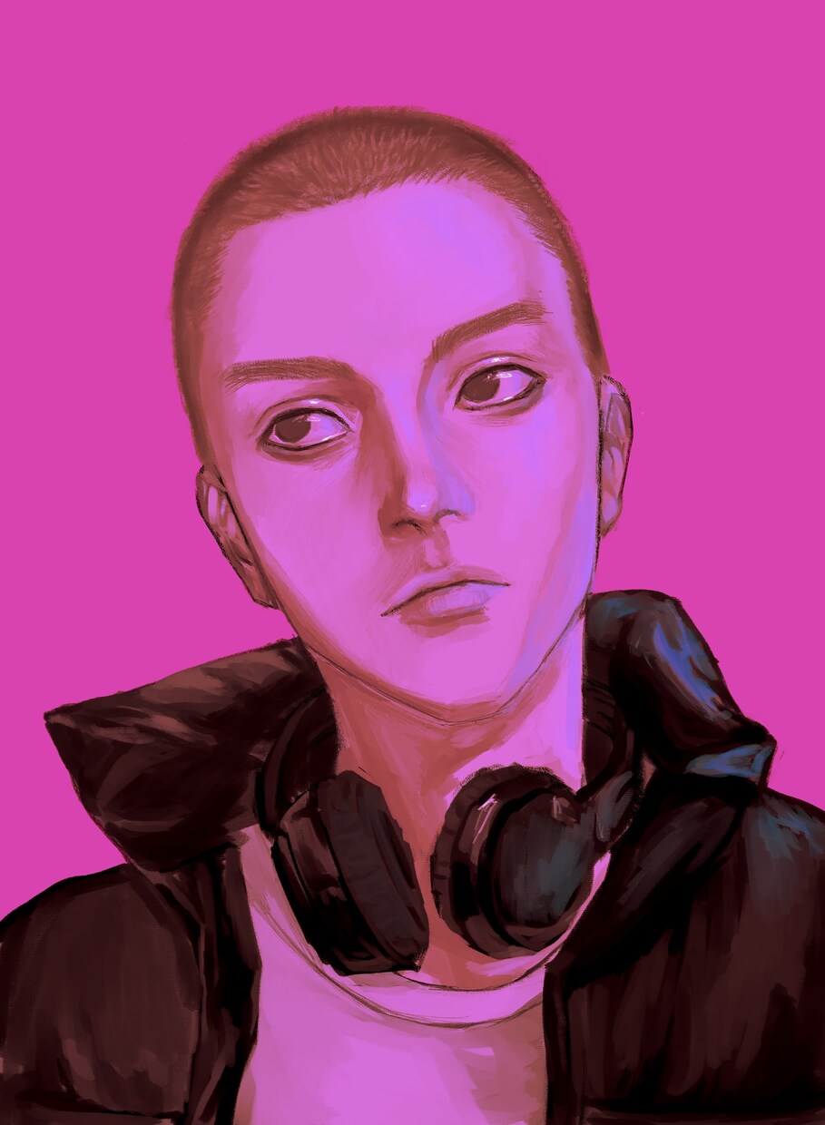 人物イラスト作成します 厚塗り調の個性的なイラスト*サムネイルやジャケットに イメージ2
