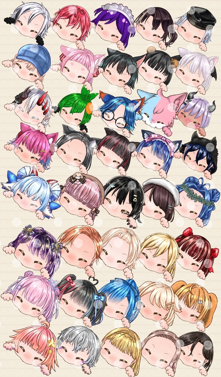 大量生産イラスト【ＳＤ×はむり】企画を描きます 何でも食べれる君のＳＤ素材！はらぺこさんには美味しい企画！ イメージ2
