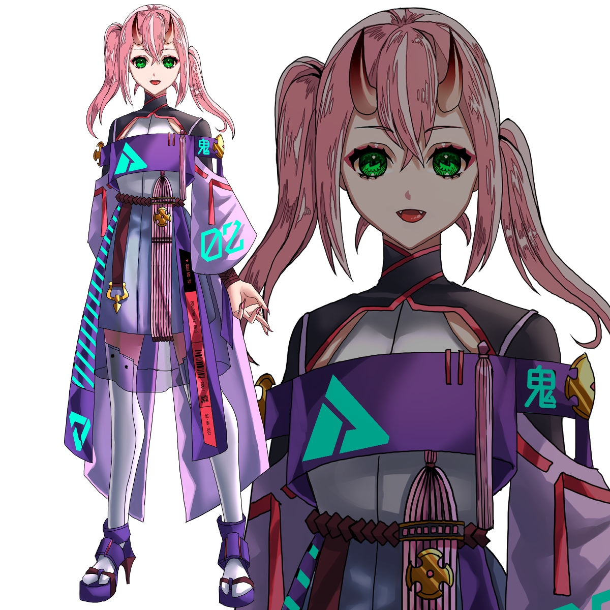 ゲームやTRPGの立ち絵お描きします オリジナル中心。オプションで三面図や表情差分も。 イメージ2