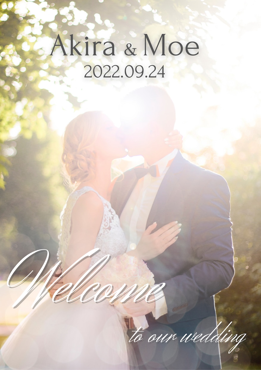 最安パネル納品♡ウェルカムボードを作成します お洒落な結婚式を目指す花嫁様へ☺︎最短即日にラフ案をご提案！ イメージ4
