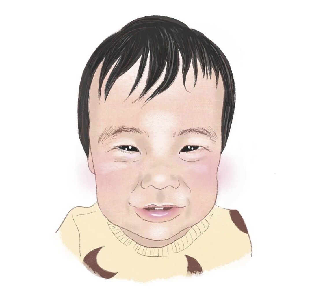 かけがえのない、毎日の成長を似顔絵にします 赤ちゃん、お子様の可愛らしいお顔を鮮やかな色彩で描きます。 イメージ2