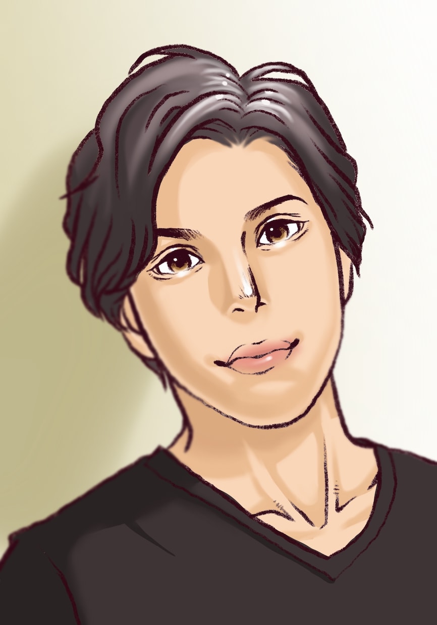 温かみのあるリアルタッチな似顔絵を描きます リアルタッチなので名刺やアイコンにピッタリ！贈り物にも◎ イメージ9
