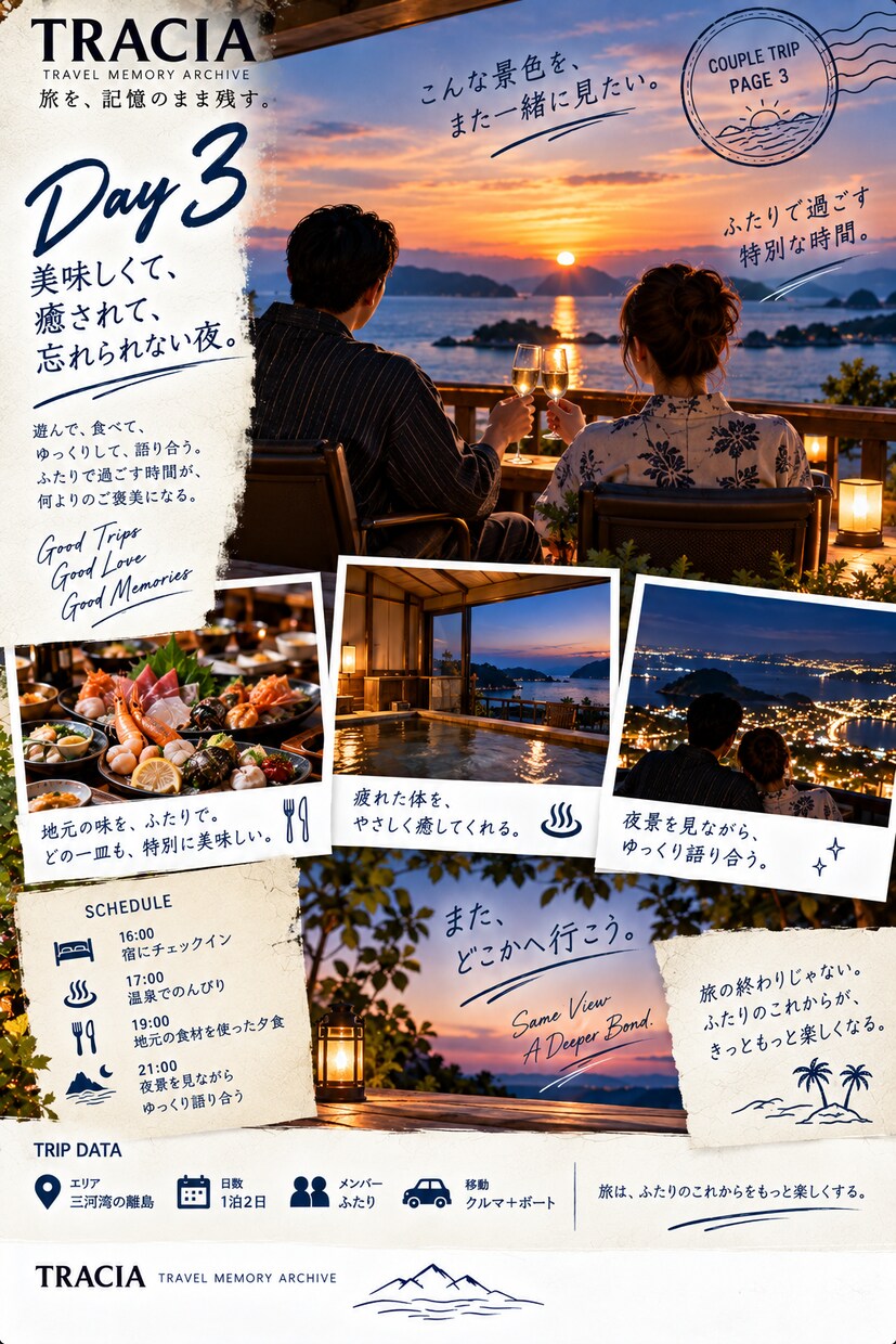旅の思い出を5ページの記録作品に仕上げます 写真だけでは残せない、あの日の旅まで残します。 イメージ10