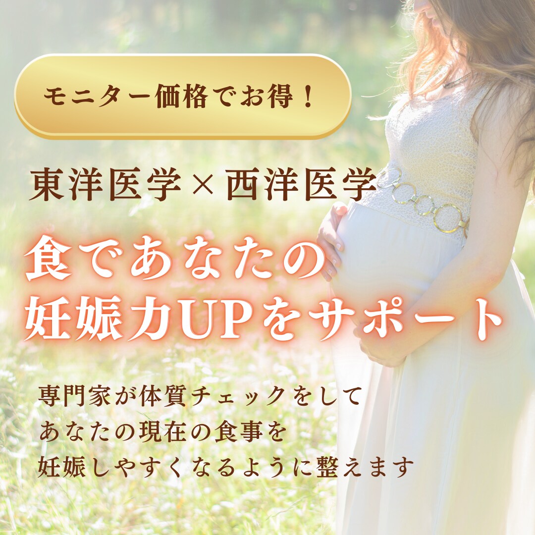 妊活*食事で授かるサポートをします 妊娠しやすくなる食事であなたの妊娠力を引き出します | ココナラ