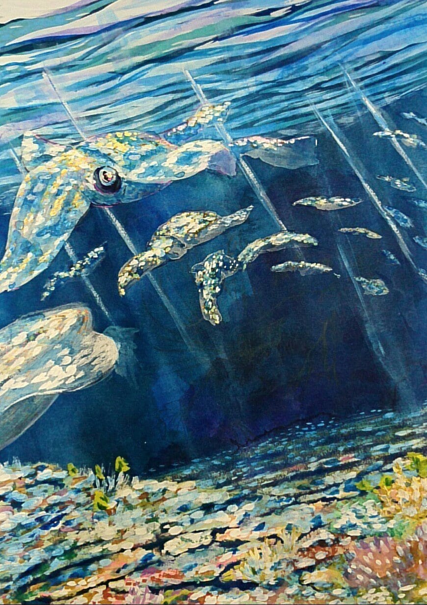 アナログ制作！空気感のある表紙を描きます アイコン、キービジュアル、表紙、コンセプトアート イメージ2