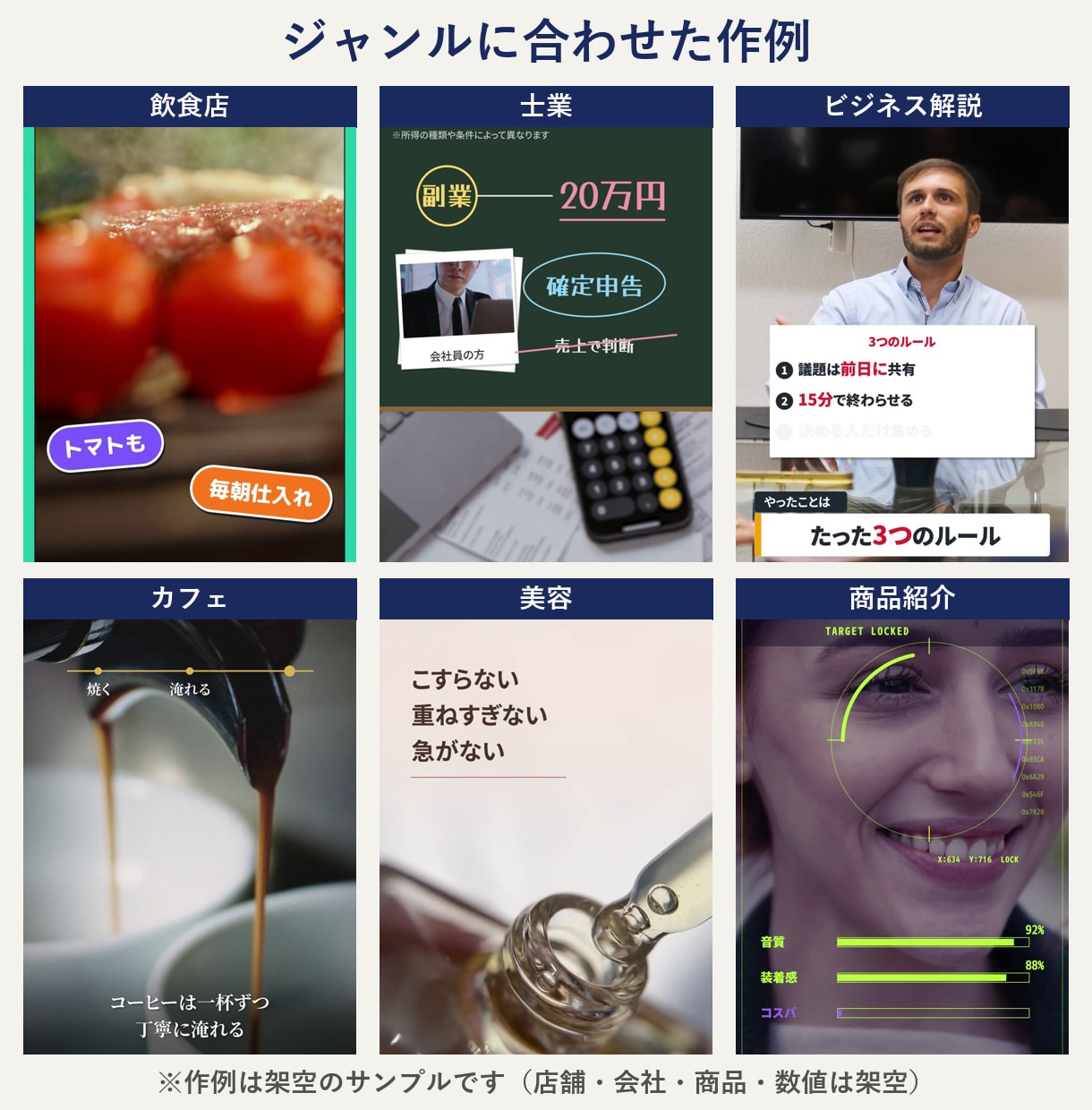 台本から丸ごと｜店舗・医院のショート動画を作ります ネタがなくてもOK｜台本と撮影メモから作るショート動画 イメージ2