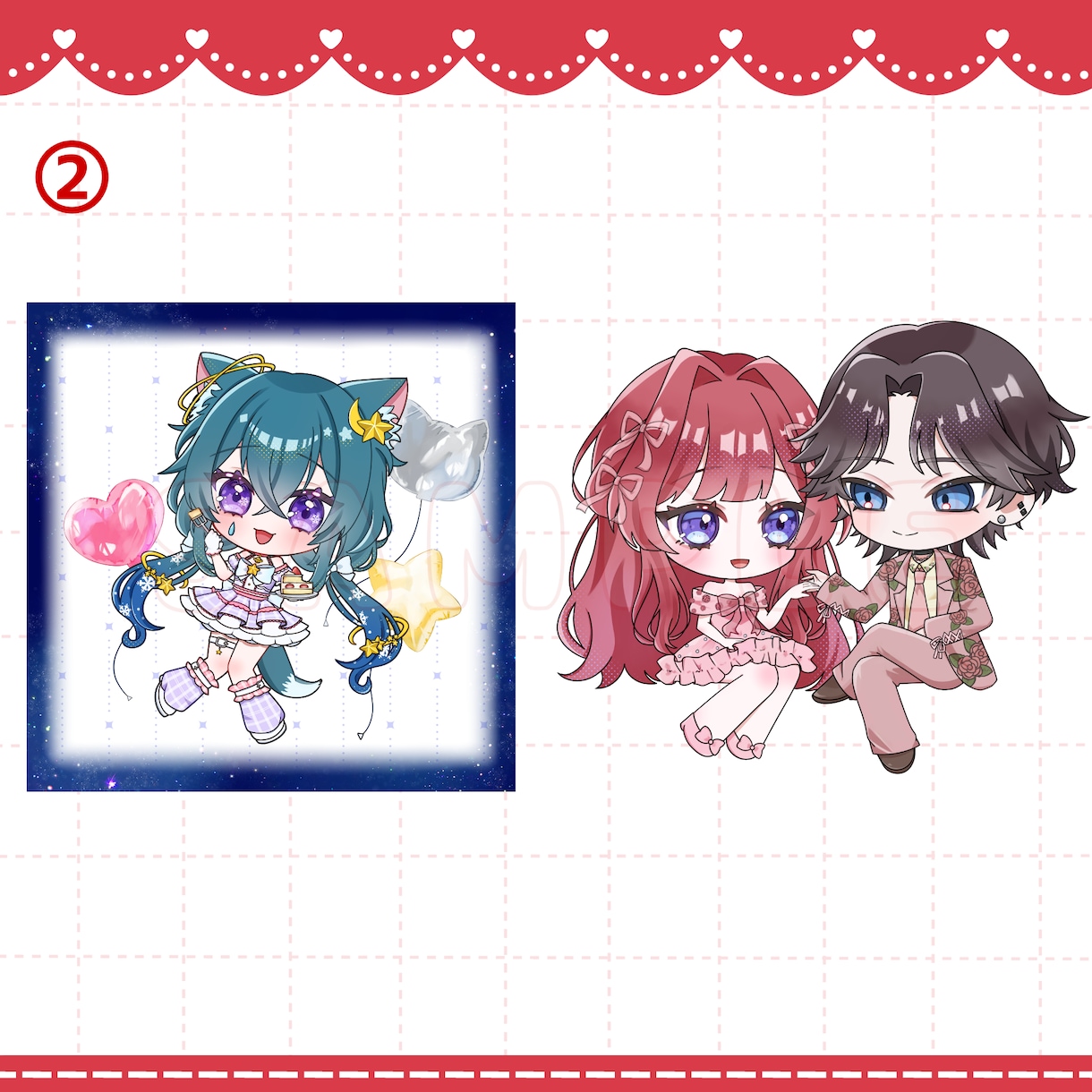 ミニキャラ(ちびキャラ)イラスト描きます 1.5〜2頭身のかわいいミニキャラを制作します！！ イメージ7