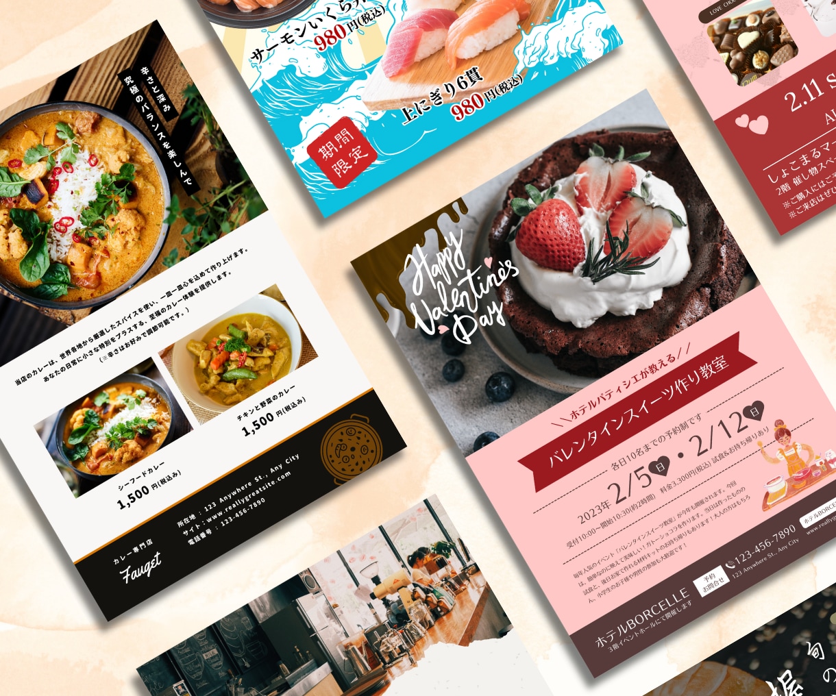 集客UP！プロが年中無休、短納期でチラシを作ります あなたのサービスを「選ばれる」チラシに。プロがスピード対応！ イメージ5