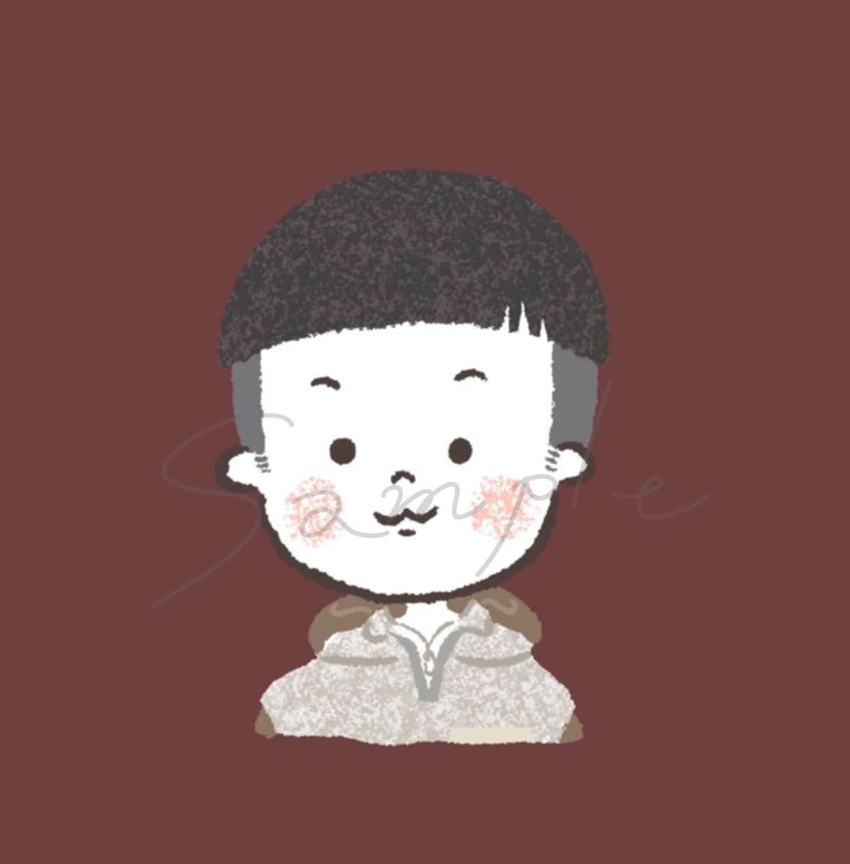 絵本風タッチのアイコン作ります ほんわかしたアナログ手描き風をアイコンに イメージ5