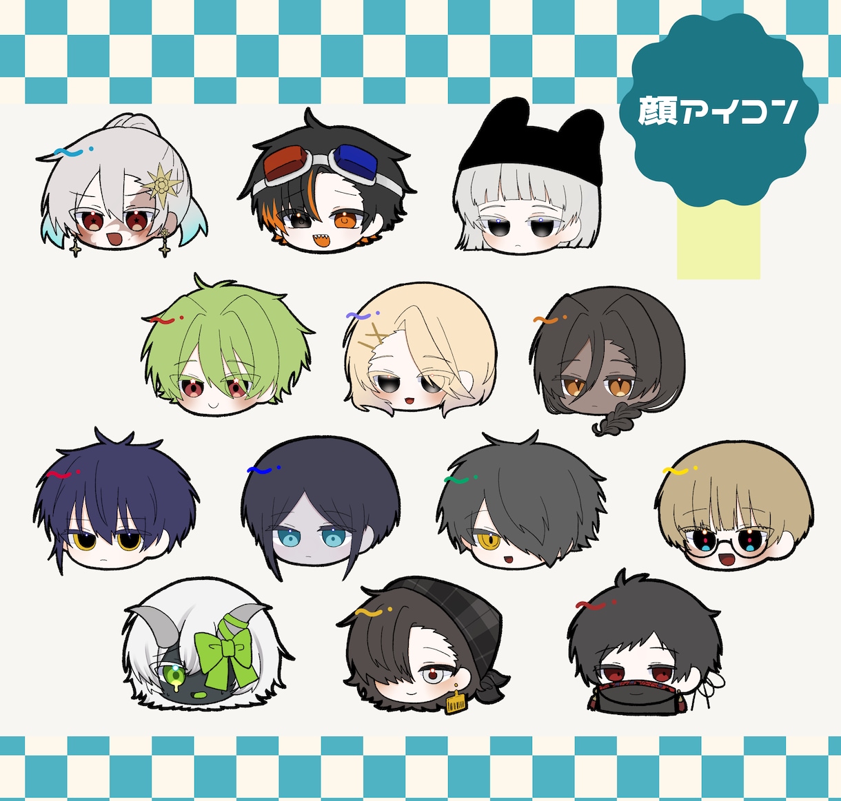 ミニキャライラスト書きます SNSアイコン、グッズ、動画、スタンプ、TRPGなどに！ イメージ4